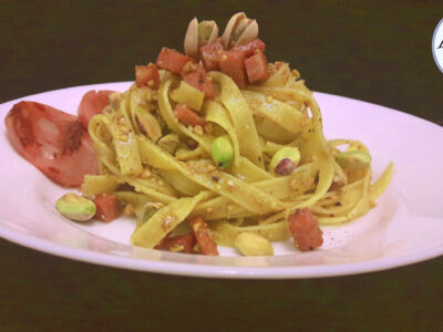 Pasta Pistacchio e mortadella e le papille fanno festa