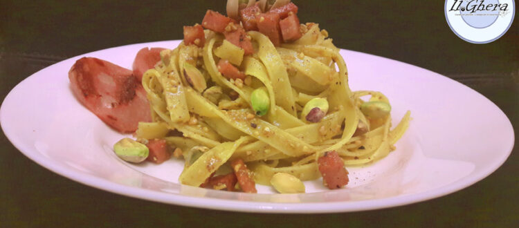 Pasta Pistacchio e mortadella e le papille fanno festa