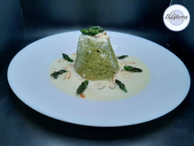 Contorno sfizioso: flan di asparagi