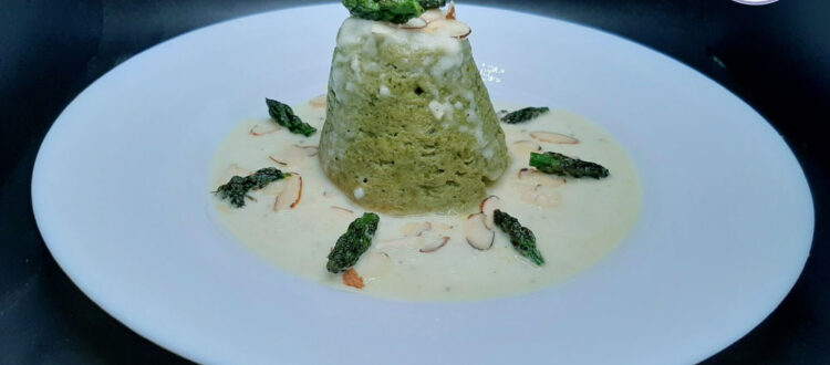 Contorno sfizioso: flan di asparagi