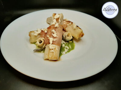 Involtini per la dieta: porro e tonno con la feta