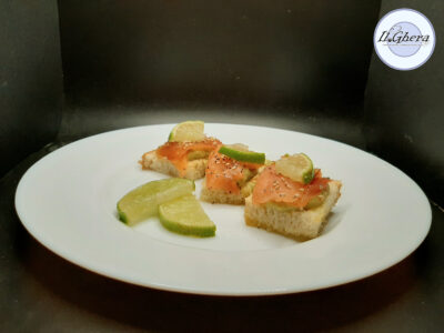 tartine di salmone