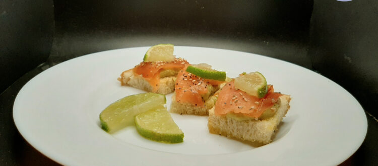 tartine di salmone