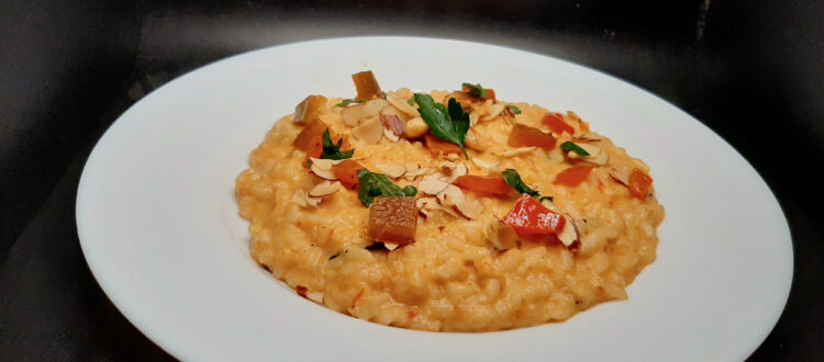 Risotto croccante ai peperoni
