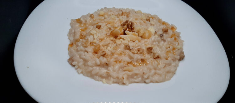 Castelmagno noci e miele: un risotto per godere!