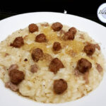 Risotto birra e salsiccia…sferificato