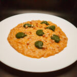 Risotto zucca e rucola: gioco di contrasti