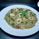 Seppie e piselli, in risotto son più belli