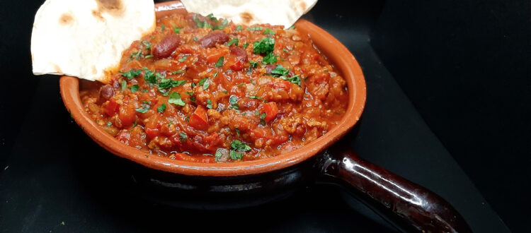 Cucina etnica, chili con carne Tex-Mex
