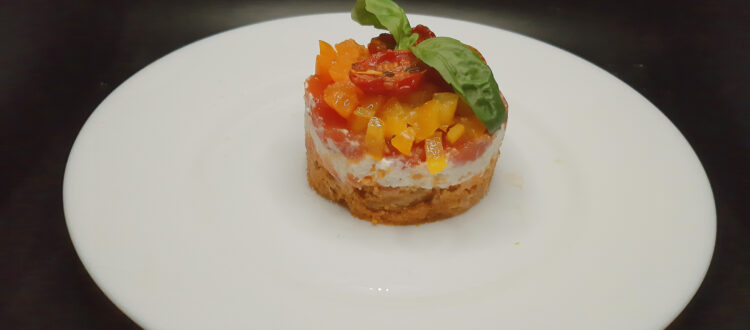 Cheesecake salata ai 4 pomodori
